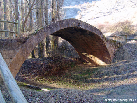 Puente de Talcano, Sepulveda, cara inferior