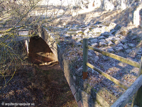 Puente de Talcano, Sepulveda, cara superior desde pasarela