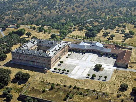 Palacio de Riofrio, vista aerea