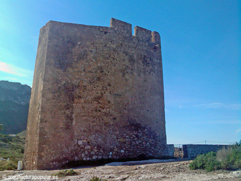 Torre de Cope, fachada norte