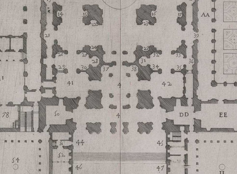 Monasterio de San Lorenzo de El Escorial, boveda plana, planta sotacoro