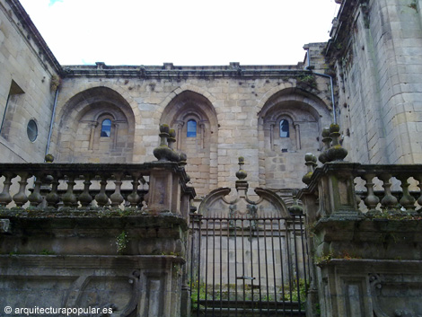 Catedral de Orense. Tramo fachada original norte