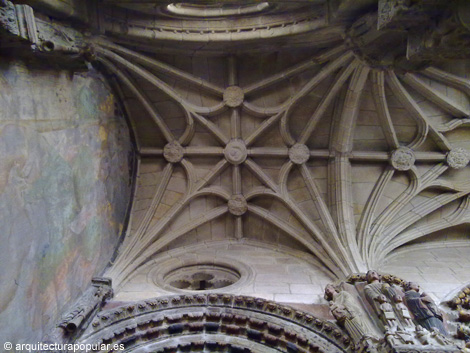 Portico del Paraiso, bovedas goticas del nartex