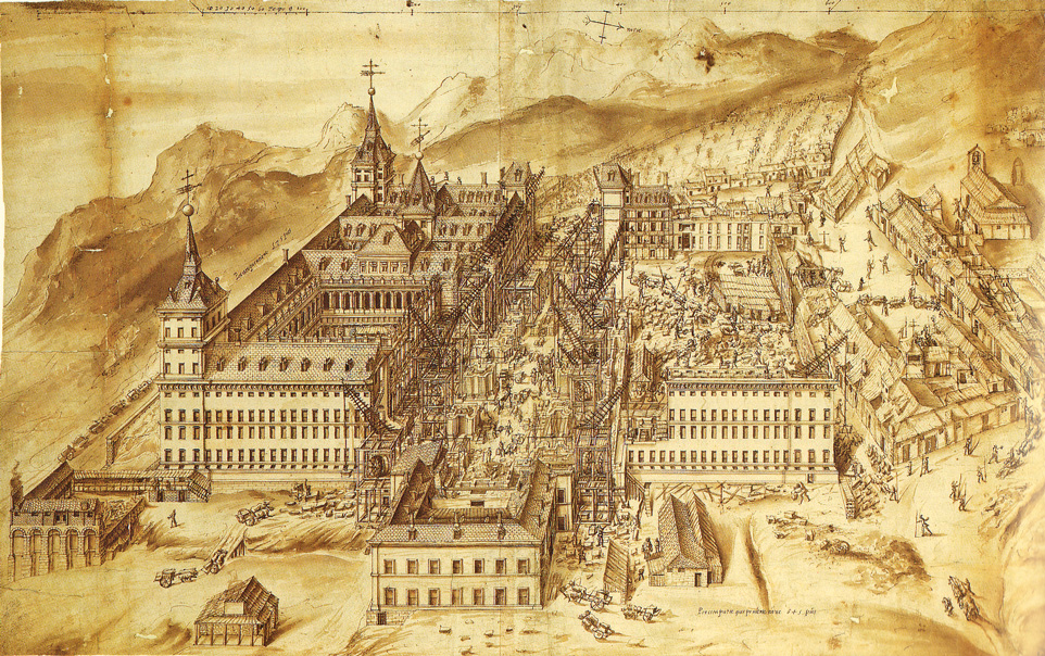 El Escorial en obras, 1576