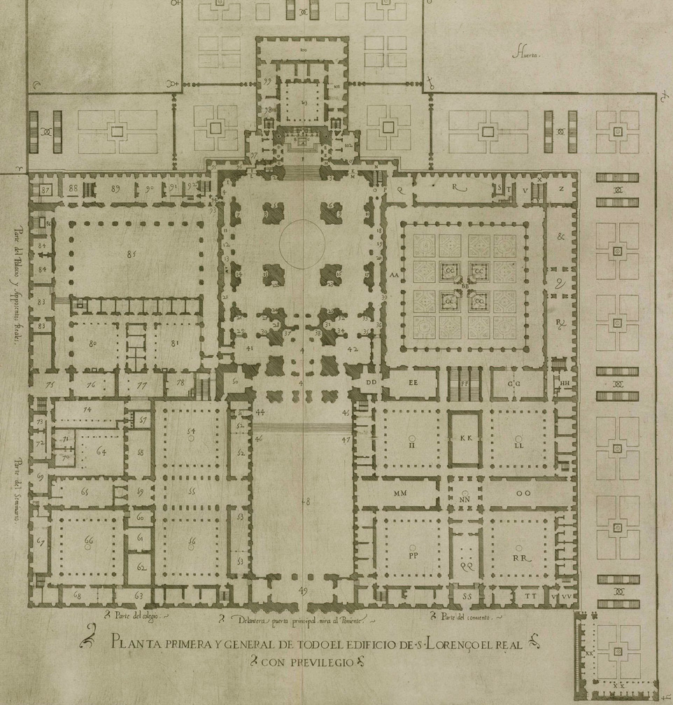 Monasterio de El Escorial, planta primera y general