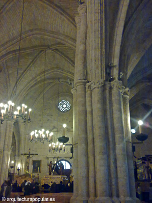 San Pedro, nave central desde Evangelio