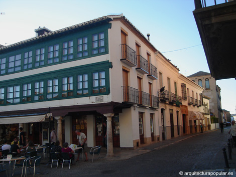 Plaza Mayor de Almagro.  Esquina calle San Agustin