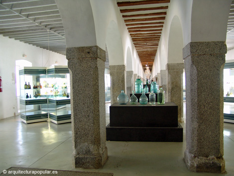 Museo del Vidrio, nave de raspamento