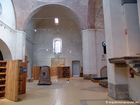 Museo del Vidrio, nave de hornos bajo cupula