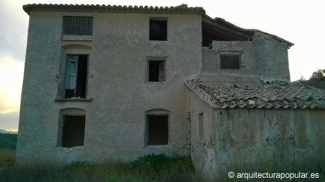 Casa del Monteral. Fachada este