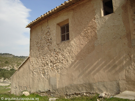 Casa del Monteral. Detalle fachada norte