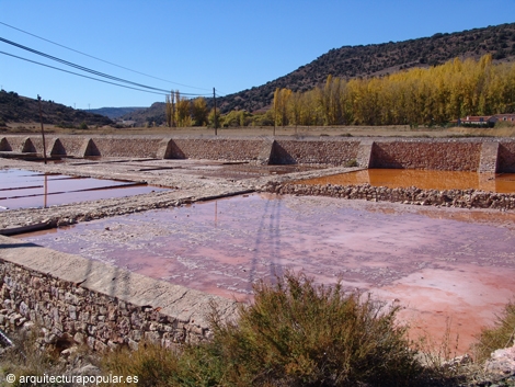 Salinas de Imón, estanques